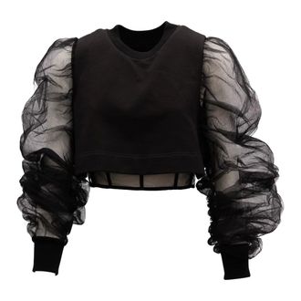 Alexander McQueen Sweatshirt - Dames - Tops - Zwart - Maat: M Katoen