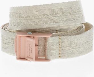 Off-white Slim Fit Industrial Belt with All-Over Logo 30mm size One Size