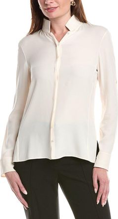 Akris Long Sleeve Silk Top