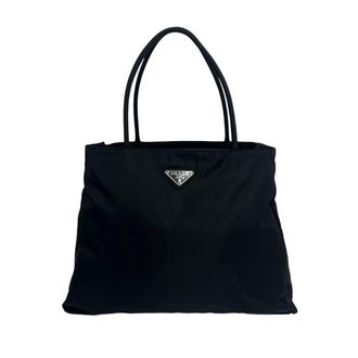 Prada Black Nylon Handbag Tote Bag (Pre-Owned)