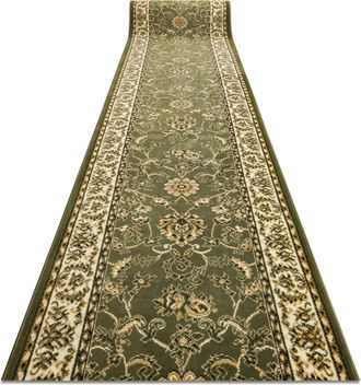 RugsX Rugsx - Alfombra De Pasillo Bcf Morad Klasyk Cl&aacute;sico Verde Oliva 100 Cm Green 100x1150 Cm