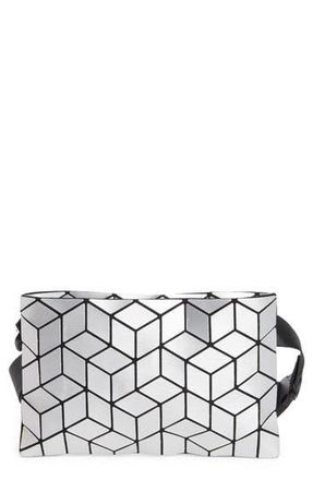 Patrizia Luca Slanted Square Convertible Belt Bag in Matte Silver at Nordstrom Rack