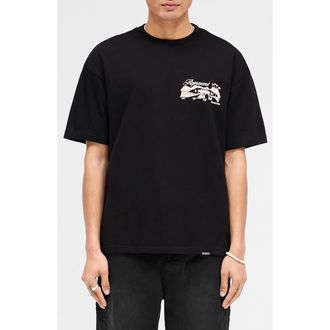 Represent Race Way Cotton Graphic T-Shirt in Jet Black at Nordstrom Rack, Size Small