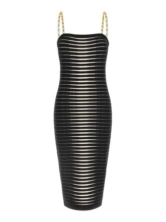 Elisabetta Franchi Striped Dgrad Dress