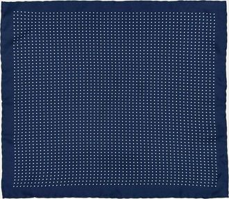 Anderson & Sheppard Mens Silk Polka Dot Pocket Square