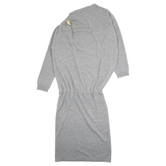 Fabiana Filippi Knitted Dresses, female, Gray, Size: XS Shirt Dress