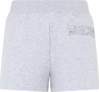 Moschino Elegante lichtgewicht stoffen shorts - Dames - Bermuda - Grijs - M - Katoen - Korte Broeken