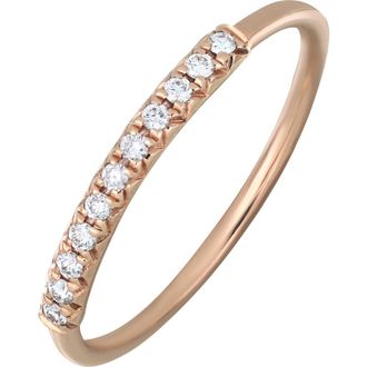 Bony Levy Liora Diamond Ring in 18K Rose Gold at Nordstrom Rack, Size 6.5
