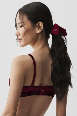 Alo | Airlift Rhythm Scrunchie in Summer Romance Red