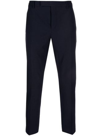 Pantaloni Torino check-print tapered trousers - Blue