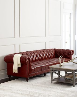 Massoud Davidson 119 Tufted Seat Chesterfield Sofa