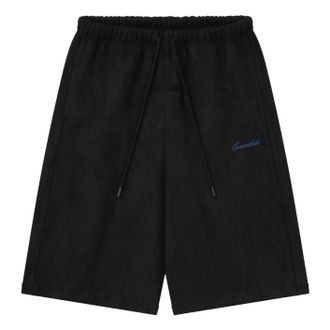 Fear of God Suede Fleece Signature Relaxed Short W/ Piping Black RW01444-0152