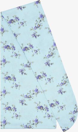 Ganni Iced Aqua Wrap Scarf in Print Recycled Polyester