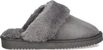 O'Neill Hausschuh ONEILL POMNIO WOMEN SLIDER, Damen, Gr. 42, monument, Synthetik, Schuhe Hausschuh, Pantoffeln mit Fell