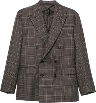 Tagliatore Double-breasted Check Blazer