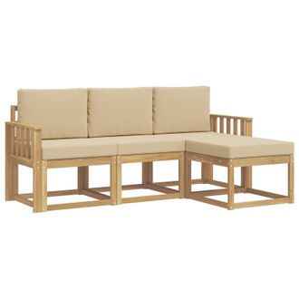 vidaXL Conjunto De Sof&aacute;s De Exterior 4 Pcs Vidaxl