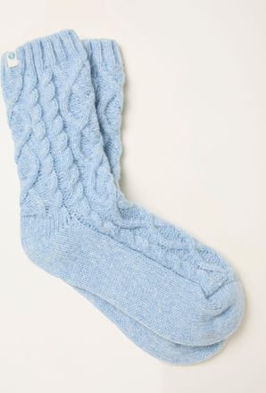 Fat Face FatFace Cream Cable Lounge Socks