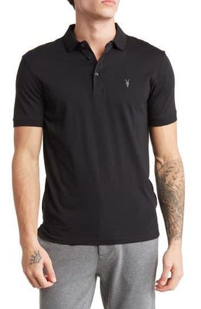 AllSaints Vidal Polo in Jet Black at Nordstrom Rack, Size X-Large