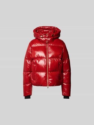 Moose Knuckles Regular Fit Steppjacke mit Kapuze in Rot, Gr&ouml;&szlig;e XS