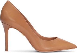 Kazar Lichtbruine slanke hakken pumps - Dames - Pumps - Bruin - 37 1/2 EU - Leer - Schoenen
