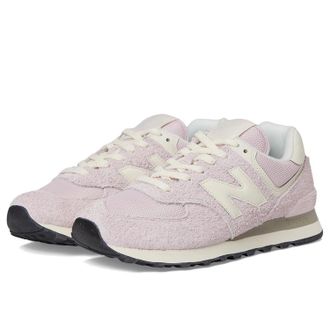New Balance 574 U574BWE Sneakers Womens 9.5B Pink Suede Lifestyle Shoes RHS8296