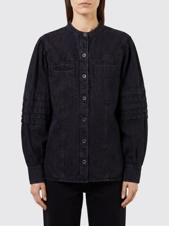 Isabel Marant Camicia alla coreana in denim di cotone
