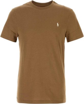 Polo Ralph Lauren Custom Slim Fit T-Shirt - - Tops - Uomo - Marrone - M