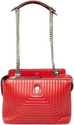 Fendi Pre-owned Pouch Shoulder Bag - Dames - Vintage Schoudertas - Rood - ONE Size - Leer - Vintage