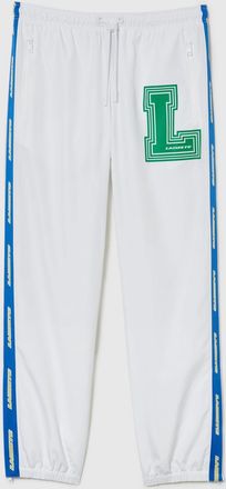 Lacoste Mens Water-Repellent Track Pants in White - Size X-Large