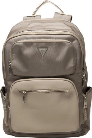 Guess Berna Rugzak - Heren - Rugzakken - Beige - ONE Size - Polyester - Tassen