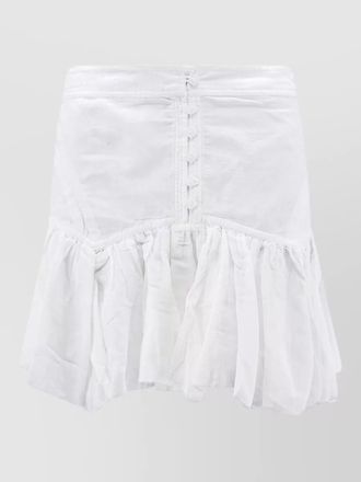 Isabel Marant daneen organic cotton viscose button mini skirt