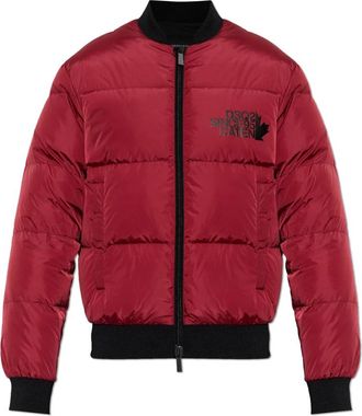 Dsquared2 Easy Puffer Bomber - Heren - Gewatteerde jassen - Rood - XL - Katoen - Jassen