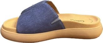 Gabor Womens Open Toe Slip On Sandals In Jeans