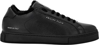 Philipp Plein Lo-Top Sneakers Big Bang - unisex - Sneakers - Zwart - 35 EU - Leer - Schoenen