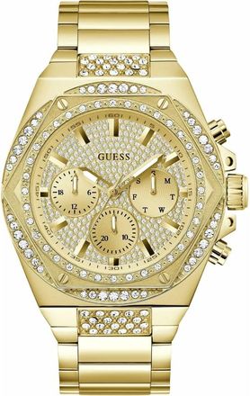 Guess Fury Gw0899G2 Multifunction Horloge - unisex - Accessoires - Geel - Maat: ONE Size
