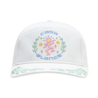 Casablanca Dance Joy Cap - unisex - Petten - Wit - ONE Size - Katoen - Accessoires