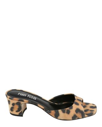 PARIS TEXAS Leopard Print Lara Mules