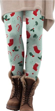 Generic Women Leggings Xmas Christmas Funny 3D Print High Waisted Tights Fitness Workout Running Stretchy Yoga Skinny Pants Casual Cosplay Party Christmas Leg