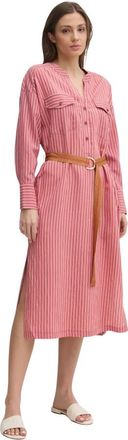 La Petite Francaise Reda Shirt Dress - Dames - Shirt Kleedjes - Rood - XS - Kleedjes