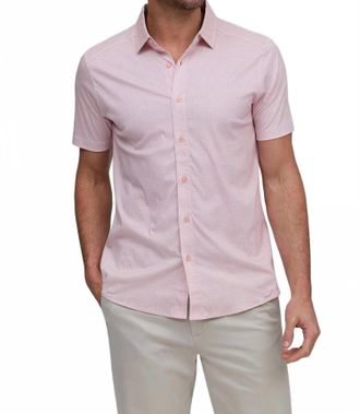 Raffi Mens The Apollo Button-Front Shirt In Sorbet