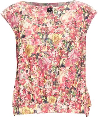 Marni floral print button boxy vest top