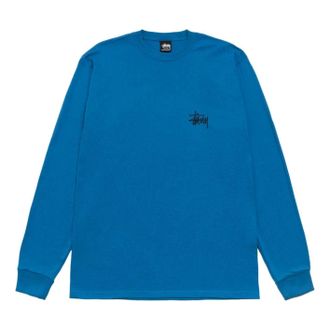 St&uuml;ssy Basic Stussy Long Sleeve T-Shirt Blue 1995000-BLE2