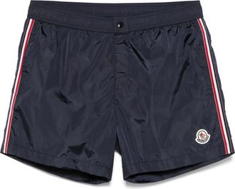 Moncler Striped-detail Swim Shorts