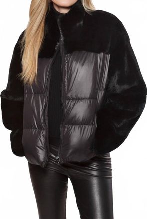 Linda Richards Womens Rex Down Jacket In Blk