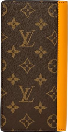 Louis Vuitton Brown Monogram Macassar Orange Saffron Monogram Long Wallet (Bi-Fold) (Pre-Owned)