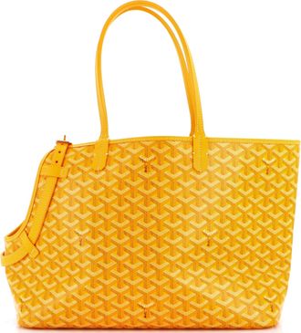 Goyard Chien Gris Pet Carrier Tote Coated Canvas