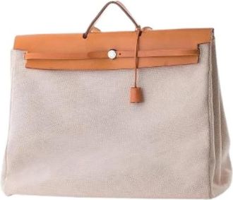 Herm&egrave;s Pre-owned Leren Handtas - unisex - Vintage Handtas - Bruin - ONE Size - Leer - Vintage