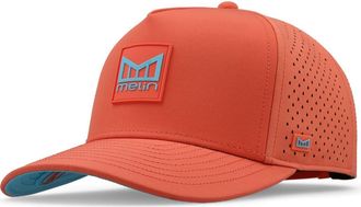 Melin Odysea Stacked Hydro Performance Snapback Hat in Hot Coral at Nordstrom, Size X-Large