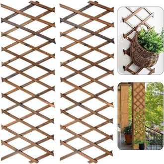 OEM 2 Piezas De Enrejado Extensible Para Plantas, Panel De Madera De 180 Cm X 30 Cm Para Plantas Trepadoras, Marco Decorativo Para Colgar En La Pared, Ide