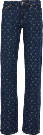Marine Serre Donna, Jeans, Blu, S, new